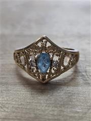 Lady's Gold Ring 14K Yellow Gold 3.2g